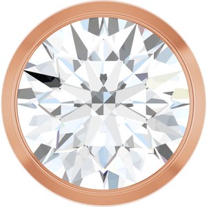 14K Rose 1 CT Natural Diamond Slide Pendant Ethereal Legacy Boutiques