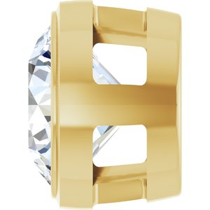 14K Yellow 1 CT Lab-Grown Diamond Slide Pendant Ethereal Legacy Boutiques