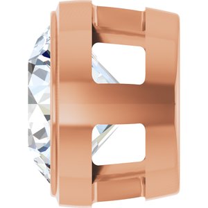 14K Rose 1 CT Lab-Grown Diamond Slide Pendant Ethereal Legacy Boutiques