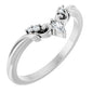 14K White .07 CTW Natural Diamond Contour Band Ethereal Legacy Boutiques