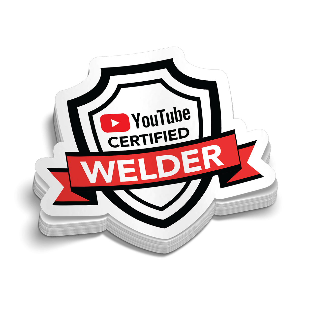 YT Welder Hard Hat Decal Armed American Supply