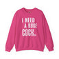 I Need A Huge Cocktail Crewneck Sweatshirt The Devil's Pickle