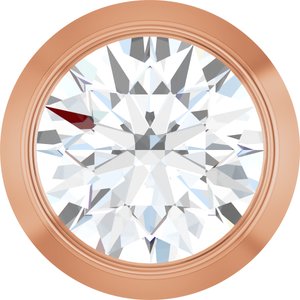 14K Rose 1/4 CT Natural Diamond Slide Pendant Ethereal Legacy Boutiques