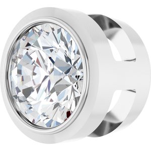 14K White 1/4 CT Natural Diamond Slide Pendant Ethereal Legacy Boutiques