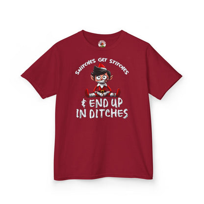 Snitches Get Stitches Kids T-Shirt