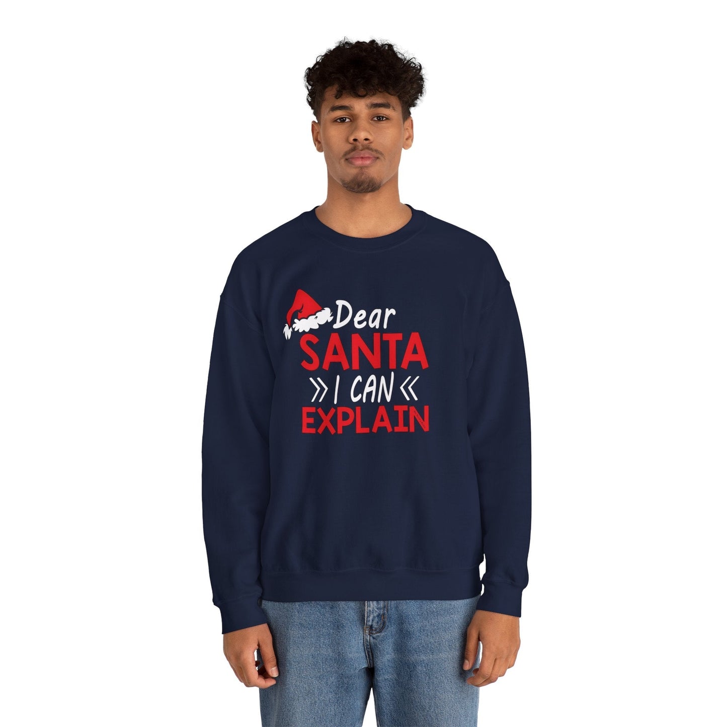 Dear Santa I Can Explain Crewneck Sweatshirt The Devil's Pickle