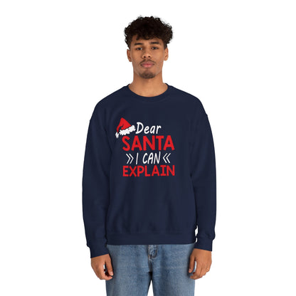 Dear Santa I Can Explain Crewneck Sweatshirt The Devil's Pickle