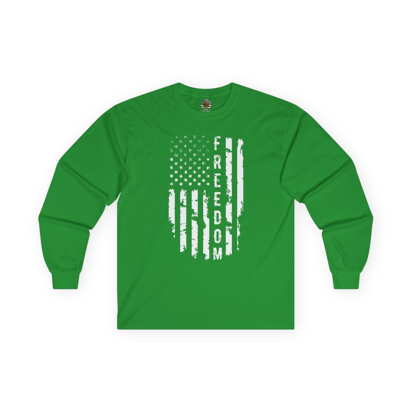 Freedom American Flag Long Sleeve Tee The Devil's Pickle