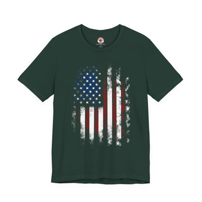Distressed American Flag T-Shirt The Devil's Pickle