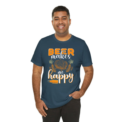 Beer Makes Me Happy T-Shirt The Devil's Pickle