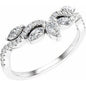 14K White 1/2 CTW Lab-Grown Diamond Contour Band Ethereal Legacy Boutiques