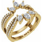 14K Yellow 1 1/8 CTW Lab-Grown Diamond Ring Guard Ethereal Legacy Boutiques