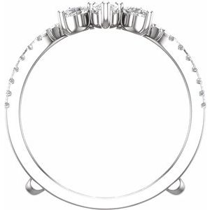 14K White 1 1/8 CTW Lab-Grown Diamond Ring Guard Ethereal Legacy Boutiques