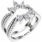 14K White 1 1/8 CTW Lab-Grown Diamond Ring Guard Ethereal Legacy Boutiques