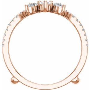 14K Rose 1 1/8 CTW Lab-Grown Diamond Ring Guard Ethereal Legacy Boutiques