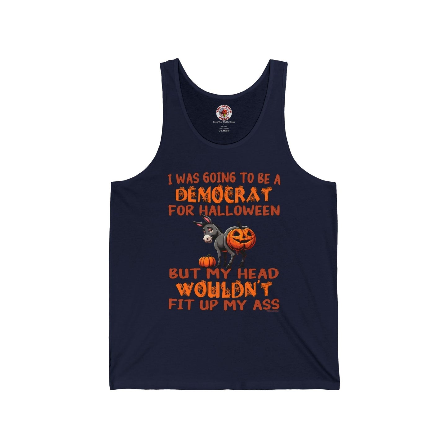Democrat for Halloween Tank Top The Devil's Pickle