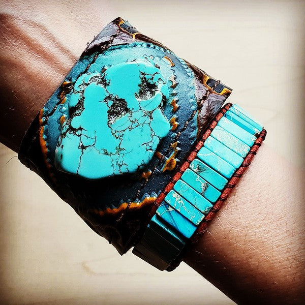 xxWoven Regalite Stacked Stone Bracelet-Turquoise Shop Style & More | Fresh Looks, Everyday Deals & Free Shipping