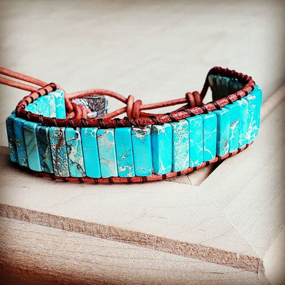 xxWoven Regalite Stacked Stone Bracelet-Turquoise Shop Style & More | Fresh Looks, Everyday Deals & Free Shipping