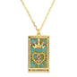 Tarot Card Pendant Necklace LUNAR VINES