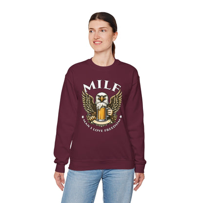 Man I Love Freedom Crewneck Sweatshirt The Devil's Pickle