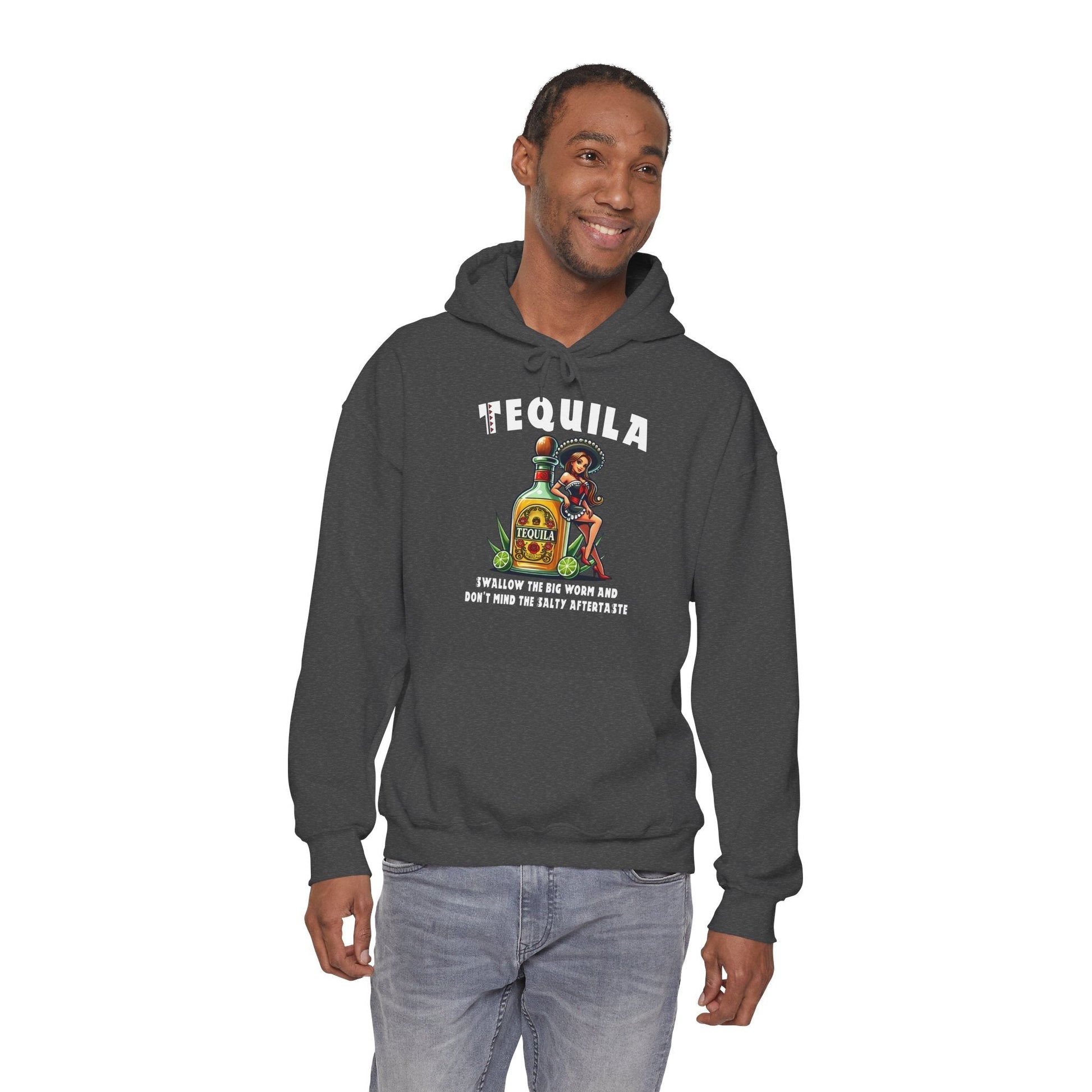 Tequila Swallow The Big Worm Hooded Sweatshirt The Devil's Pickle