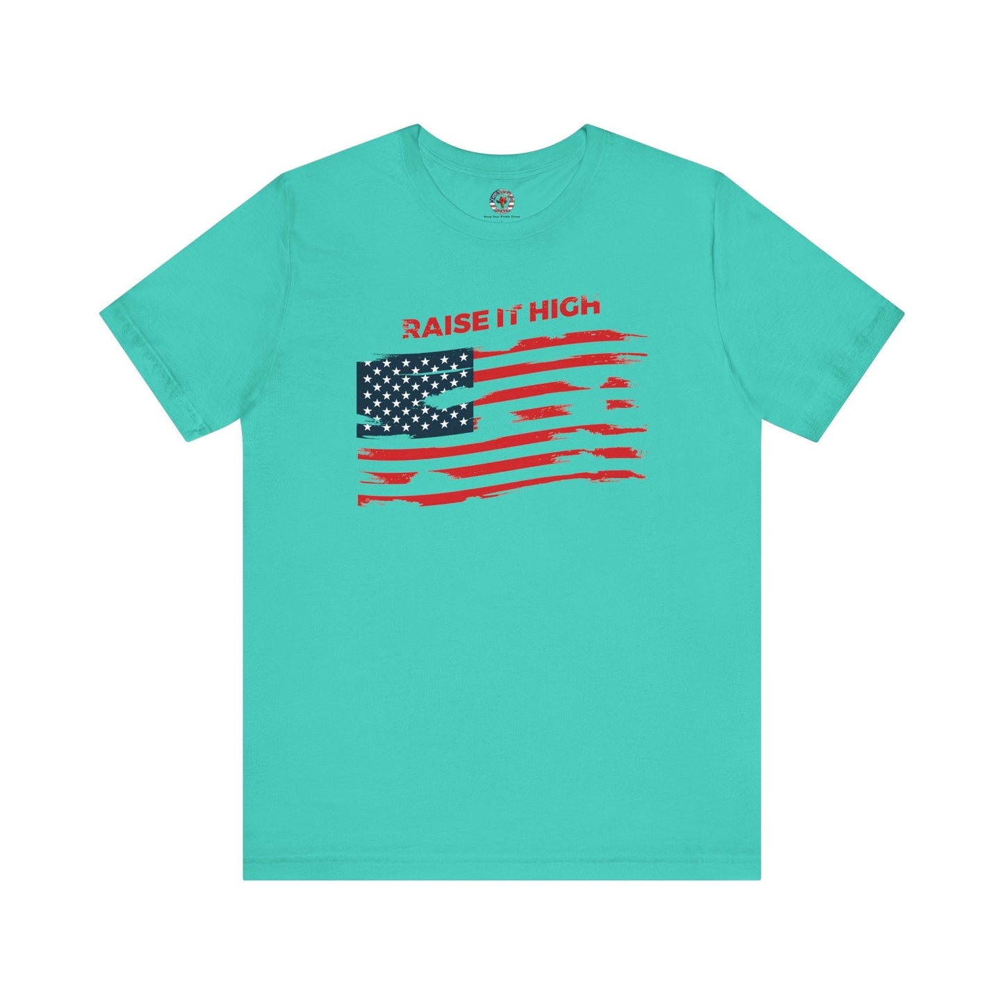 Raise It High American Flag T-Shirt The Devil's Pickle