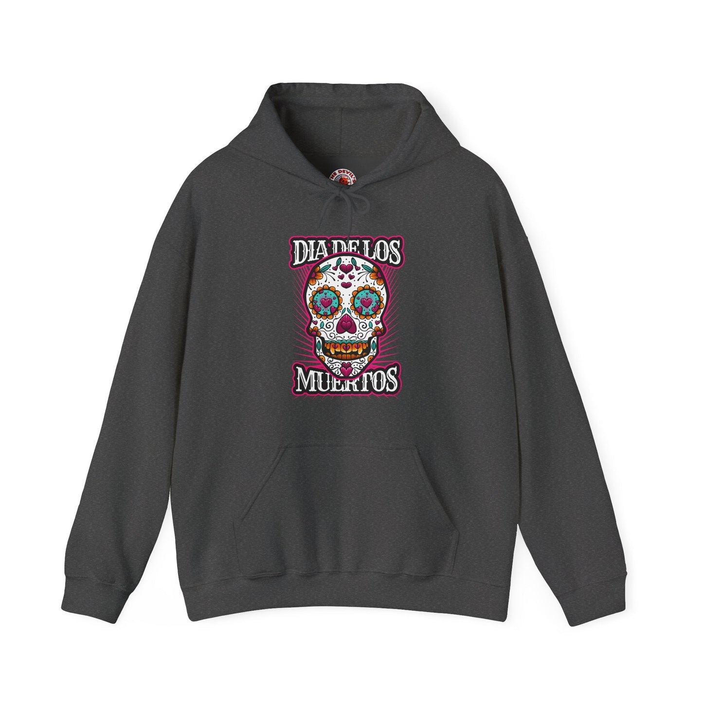 Dia De Los Muertos Skull Hooded Sweatshirt The Devil's Pickle
