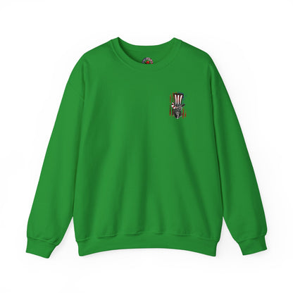 Patriotic Skull Crewneck Sweatshirt The Devil's Pickle