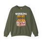 Working On My 6 Pack Crewneck Sweatshirt The Devil's Pickle