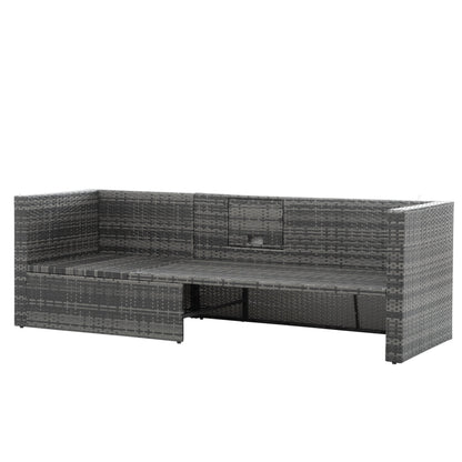 Patio Furniture, Outdoor Furniture, Seasonal PE Wicker Furniture,5 Set Wicker Furniture With Plywood Coffee Table V.I.P Digital Presence