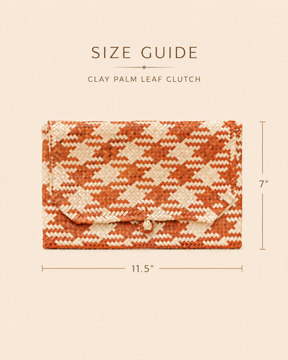 Plaid Rattan Clutch Village Thrive