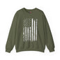 American Grunge Flag Crewneck Sweatshirt The Devil's Pickle