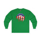 American Flag Lips Long Sleeve Tee The Devil's Pickle