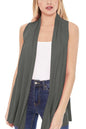Solid, long body open front vest in a loose fit Shop Style & More | Fresh Looks, Everyday Deals & Free Shipping