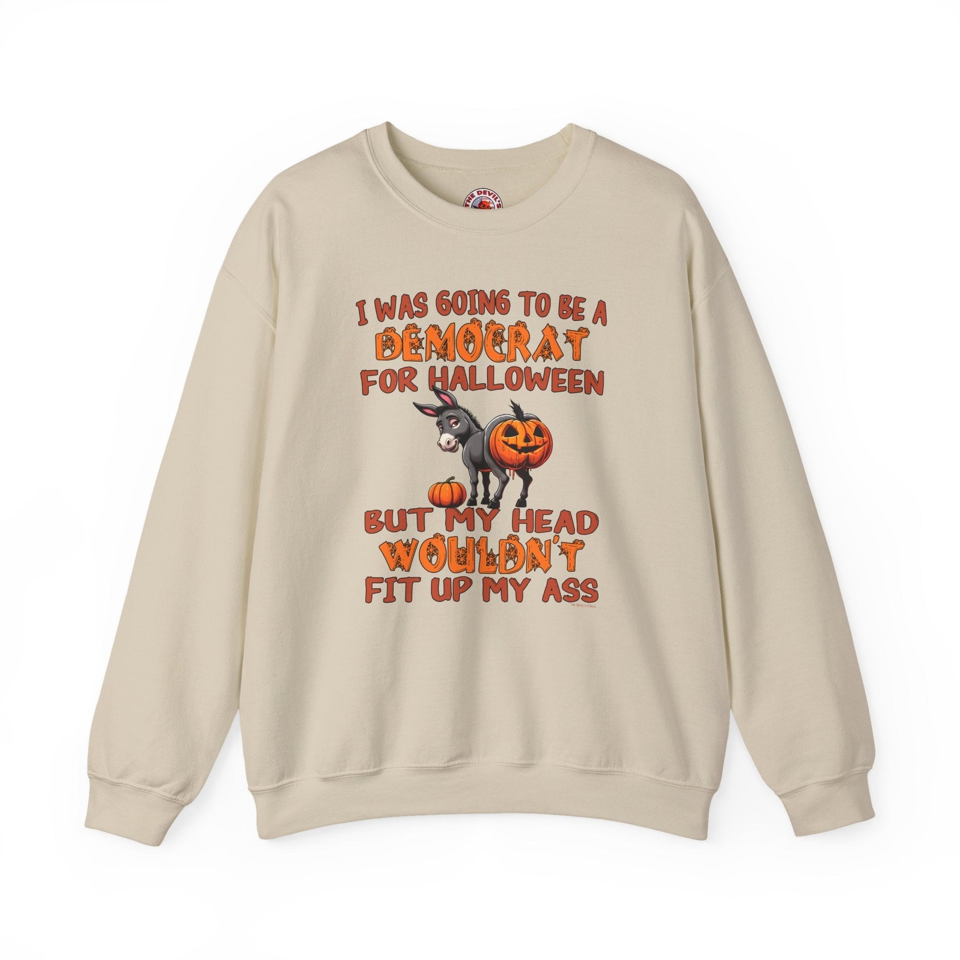 Democrat for Halloween Crewneck Sweatshirt The Devil's Pickle