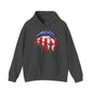 American Flag Lips Hooded Sweatshirt The Devil's Pickle