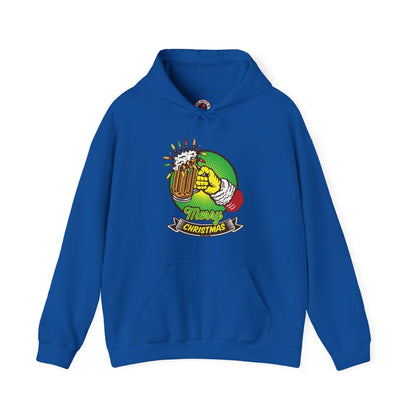 Merry Christmas Beer Hooded Sweatshirt The Devil's Pickle