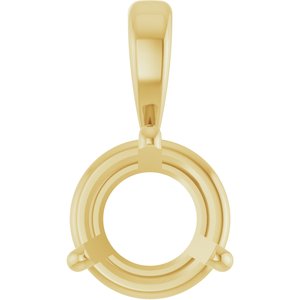 14K Yellow 1 CT Lab-Grown Diamond Pendant Ethereal Legacy Boutiques