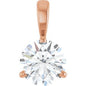 14K Rose Lab-Grown Moissanite Pendant Ethereal Legacy Boutiques