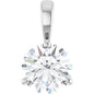 14K White 1 CT Lab-Grown Diamond Pendant Ethereal Legacy Boutiques