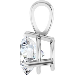 Sterling Silver 1 CT Lab-Grown Diamond Pendant Ethereal Legacy Boutiques