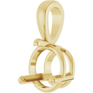 14K Yellow 1 CT Lab-Grown Diamond Pendant Ethereal Legacy Boutiques