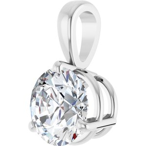 14K White 1 CT Lab-Grown Diamond Pendant Ethereal Legacy Boutiques