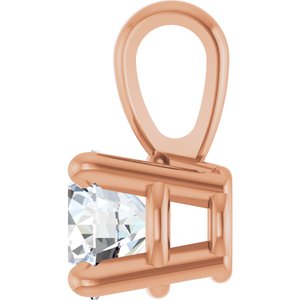 14K Rose 1/4 CT Lab-Grown Diamond Pendant Ethereal Legacy Boutiques