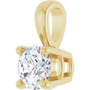 14K Yellow 1/4 CT Lab-Grown Diamond Pendant Ethereal Legacy Boutiques