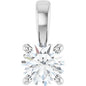 14K White 1/4 CT Lab-Grown Diamond Pendant Ethereal Legacy Boutiques