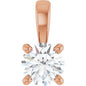 14K Rose 1/4 CT Lab-Grown Diamond Pendant Ethereal Legacy Boutiques