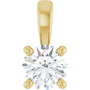 14K Yellow 1/4 CT Lab-Grown Diamond Pendant Ethereal Legacy Boutiques