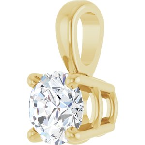 14K Yellow 1/3 CT Lab-Grown Diamond Pendant Ethereal Legacy Boutiques