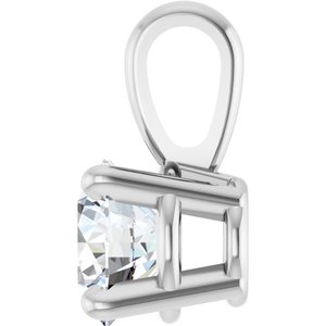 14K White 1/3 CT Lab-Grown Diamond Pendant Ethereal Legacy Boutiques
